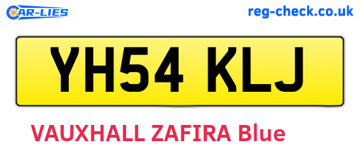 YH54KLJ are the vehicle registration plates.