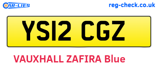 YS12CGZ are the vehicle registration plates.