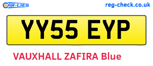 YY55EYP are the vehicle registration plates.