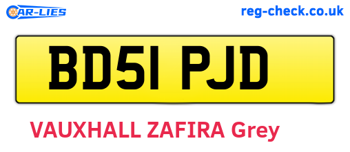 BD51PJD are the vehicle registration plates.