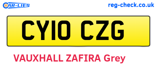 CY10CZG are the vehicle registration plates.
