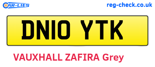 DN10YTK are the vehicle registration plates.