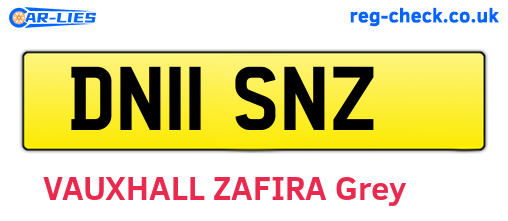 DN11SNZ are the vehicle registration plates.
