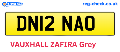 DN12NAO are the vehicle registration plates.