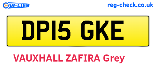 DP15GKE are the vehicle registration plates.