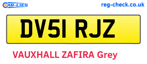 DV51RJZ are the vehicle registration plates.