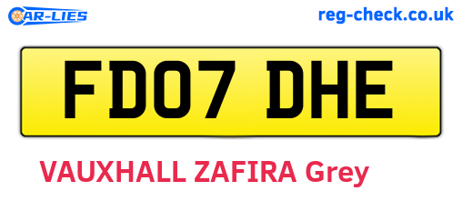 FD07DHE are the vehicle registration plates.