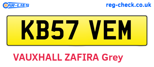 KB57VEM are the vehicle registration plates.