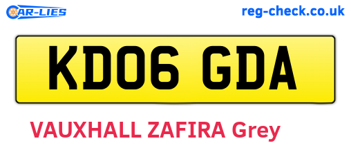 KD06GDA are the vehicle registration plates.