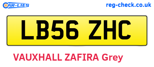 LB56ZHC are the vehicle registration plates.