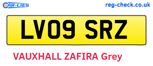 LV09SRZ are the vehicle registration plates.