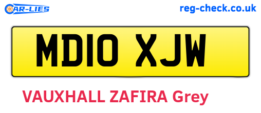 MD10XJW are the vehicle registration plates.