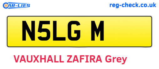 N5LGM are the vehicle registration plates.