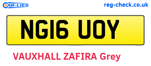 NG16UOY are the vehicle registration plates.