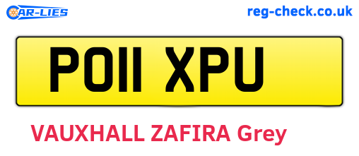 PO11XPU are the vehicle registration plates.