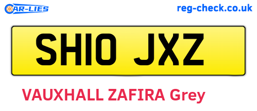 SH10JXZ are the vehicle registration plates.