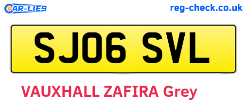 SJ06SVL are the vehicle registration plates.