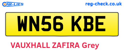 WN56KBE are the vehicle registration plates.