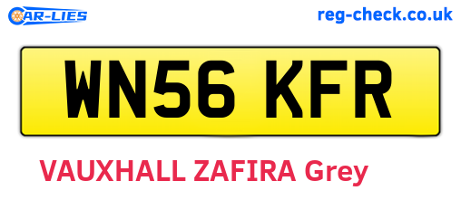 WN56KFR are the vehicle registration plates.