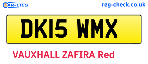 DK15WMX are the vehicle registration plates.