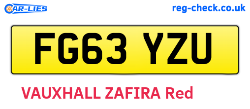 FG63YZU are the vehicle registration plates.