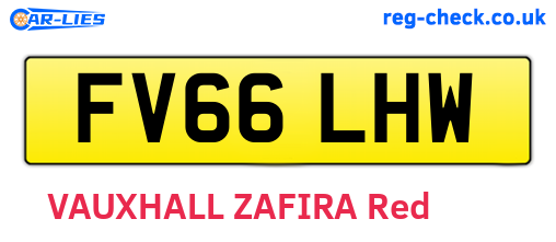 FV66LHW are the vehicle registration plates.