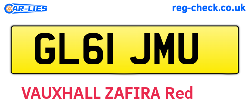 GL61JMU are the vehicle registration plates.