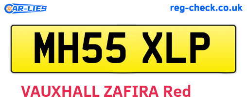 MH55XLP are the vehicle registration plates.