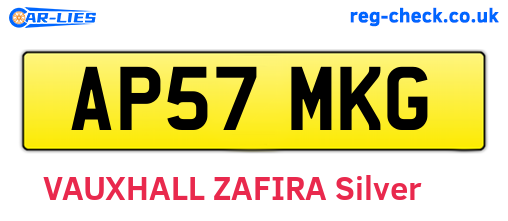 AP57MKG are the vehicle registration plates.