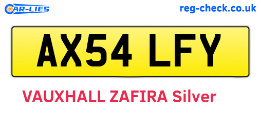 AX54LFY are the vehicle registration plates.