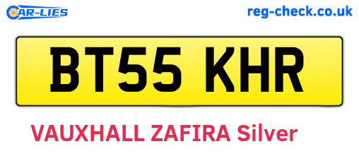 BT55KHR are the vehicle registration plates.