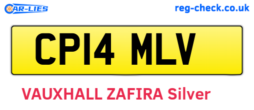 CP14MLV are the vehicle registration plates.