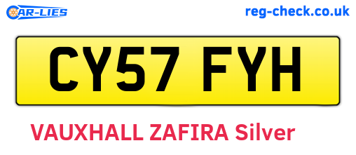 CY57FYH are the vehicle registration plates.