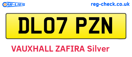 DL07PZN are the vehicle registration plates.