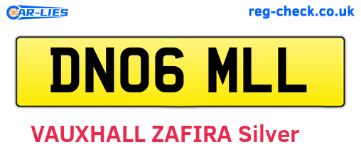 DN06MLL are the vehicle registration plates.