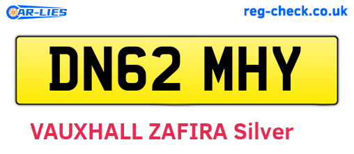 DN62MHY are the vehicle registration plates.