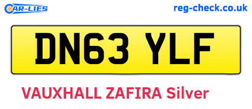 DN63YLF are the vehicle registration plates.