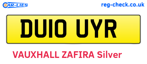 DU10UYR are the vehicle registration plates.