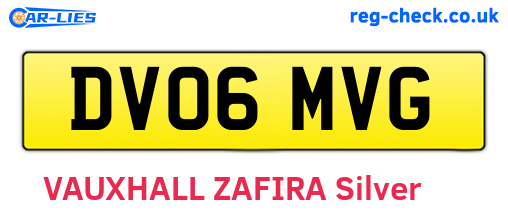 DV06MVG are the vehicle registration plates.