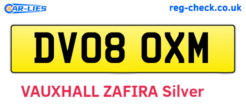 DV08OXM are the vehicle registration plates.