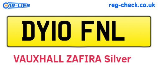 DY10FNL are the vehicle registration plates.