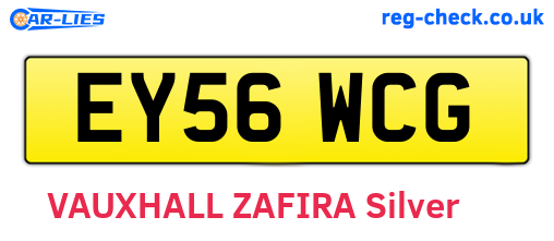 EY56WCG are the vehicle registration plates.