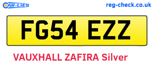FG54EZZ are the vehicle registration plates.