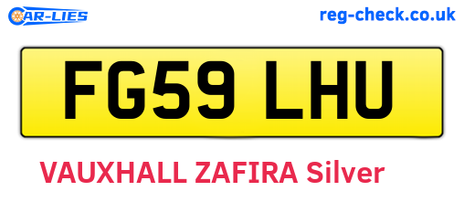 FG59LHU are the vehicle registration plates.