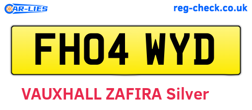 FH04WYD are the vehicle registration plates.