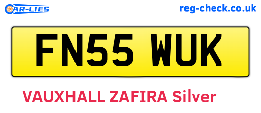 FN55WUK are the vehicle registration plates.