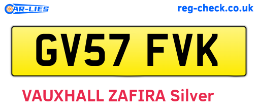 GV57FVK are the vehicle registration plates.