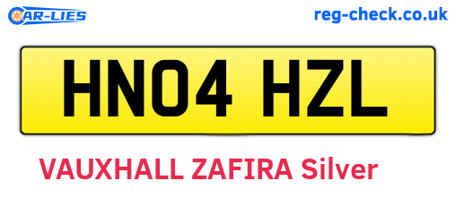 HN04HZL are the vehicle registration plates.