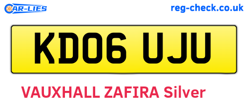 KD06UJU are the vehicle registration plates.