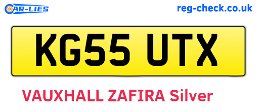 KG55UTX are the vehicle registration plates.